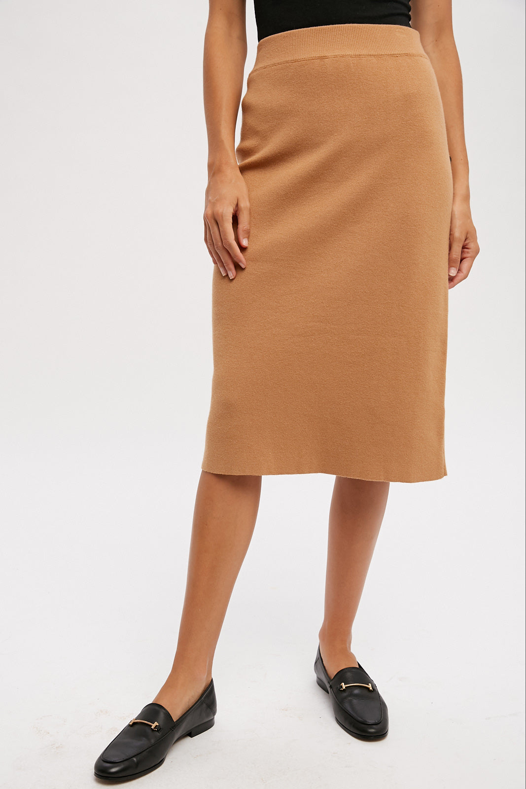 Camel colored best sale skirt