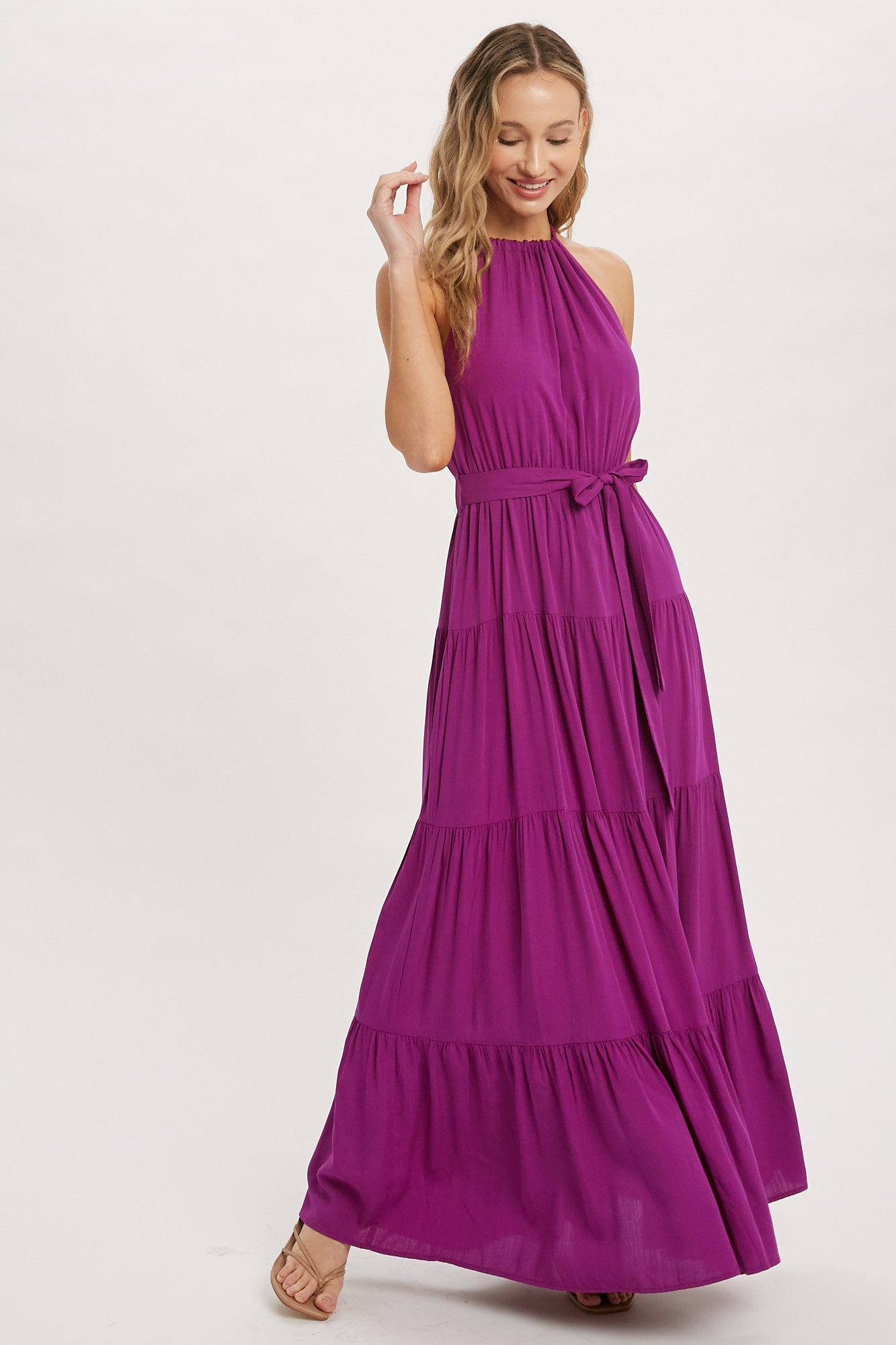 Tiered Maxi Dress in Orchid